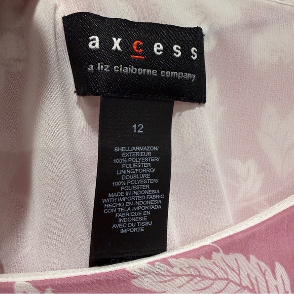 Axcess Pink and Orange A-Line Skirt - Picture 3 of 7